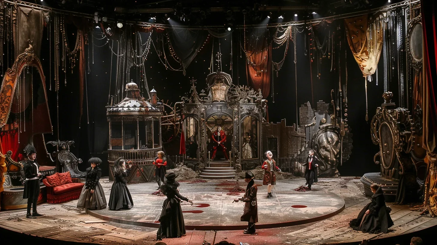 Des acteurs d'improvisation improvisent des scènes sur scène et interagissent avec le public.