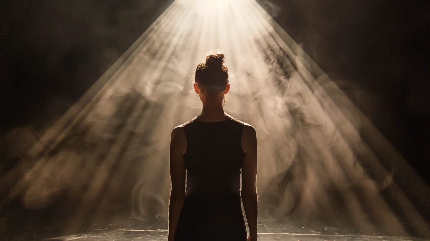 Monologue d'une actrice sur scène : Une performance saisissante