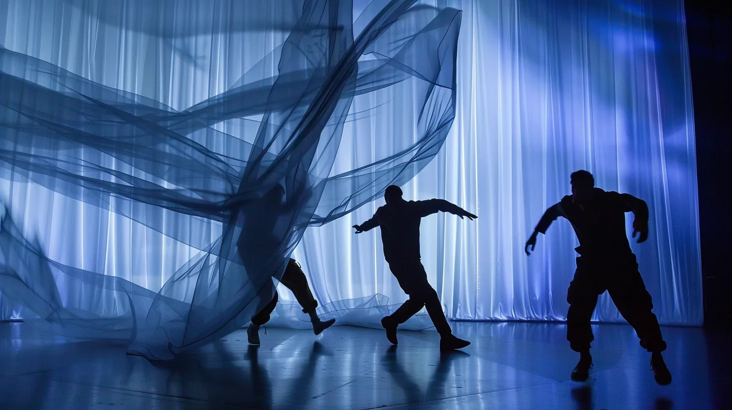 La scène finale de la pièce Les Musiciens de Brême