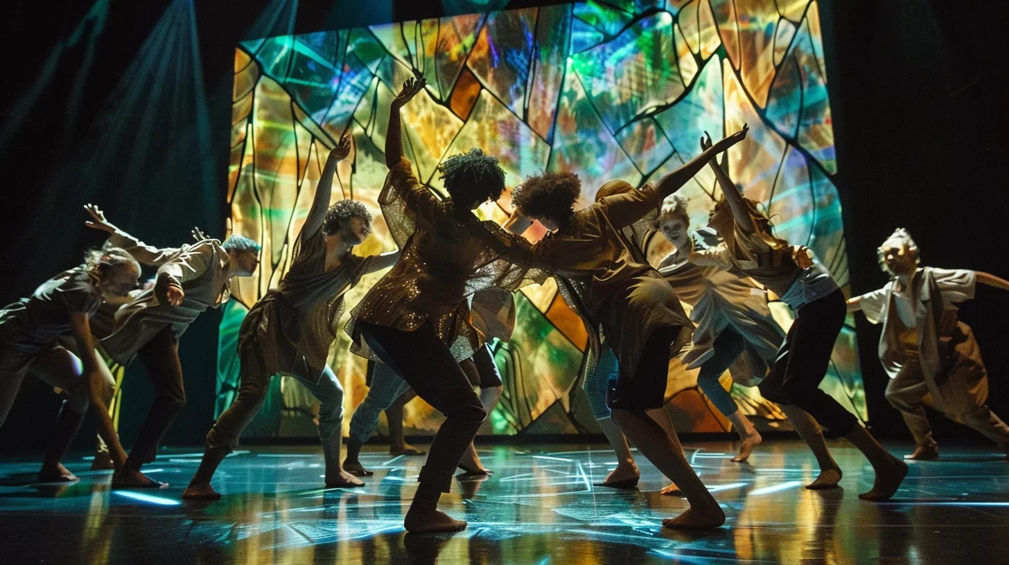 Image représentant une répétition théâtrale des Musiciens de Brême