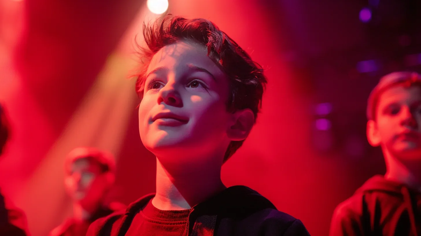 Participants absorbés dans un atelier théâtral dynamique