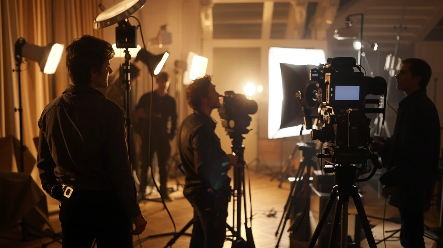 Tournage du film en action