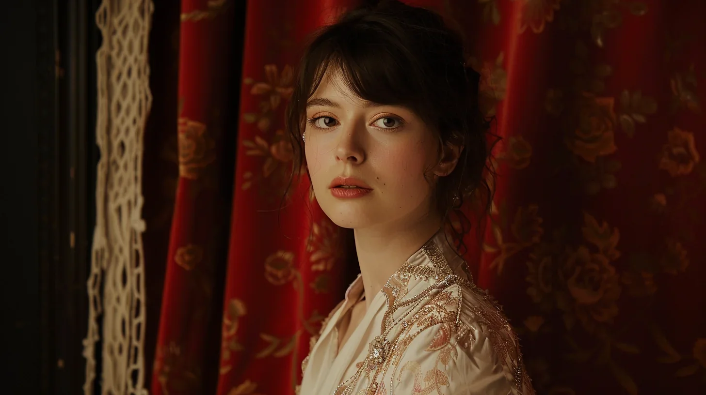 mage d'une femme captivante réalisant un monologue théâtral passionné.