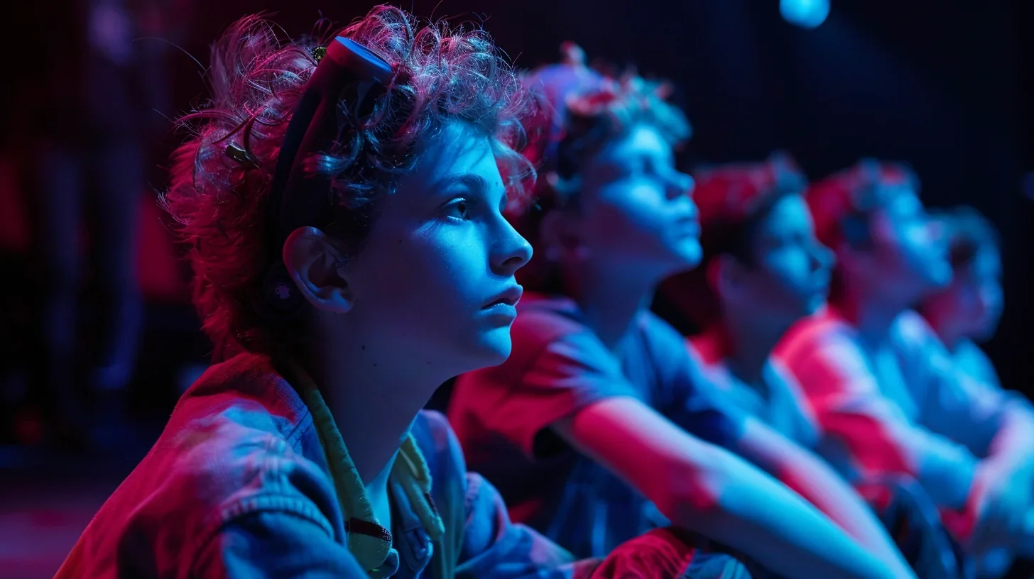 Participants immergés dans un atelier théâtral animé