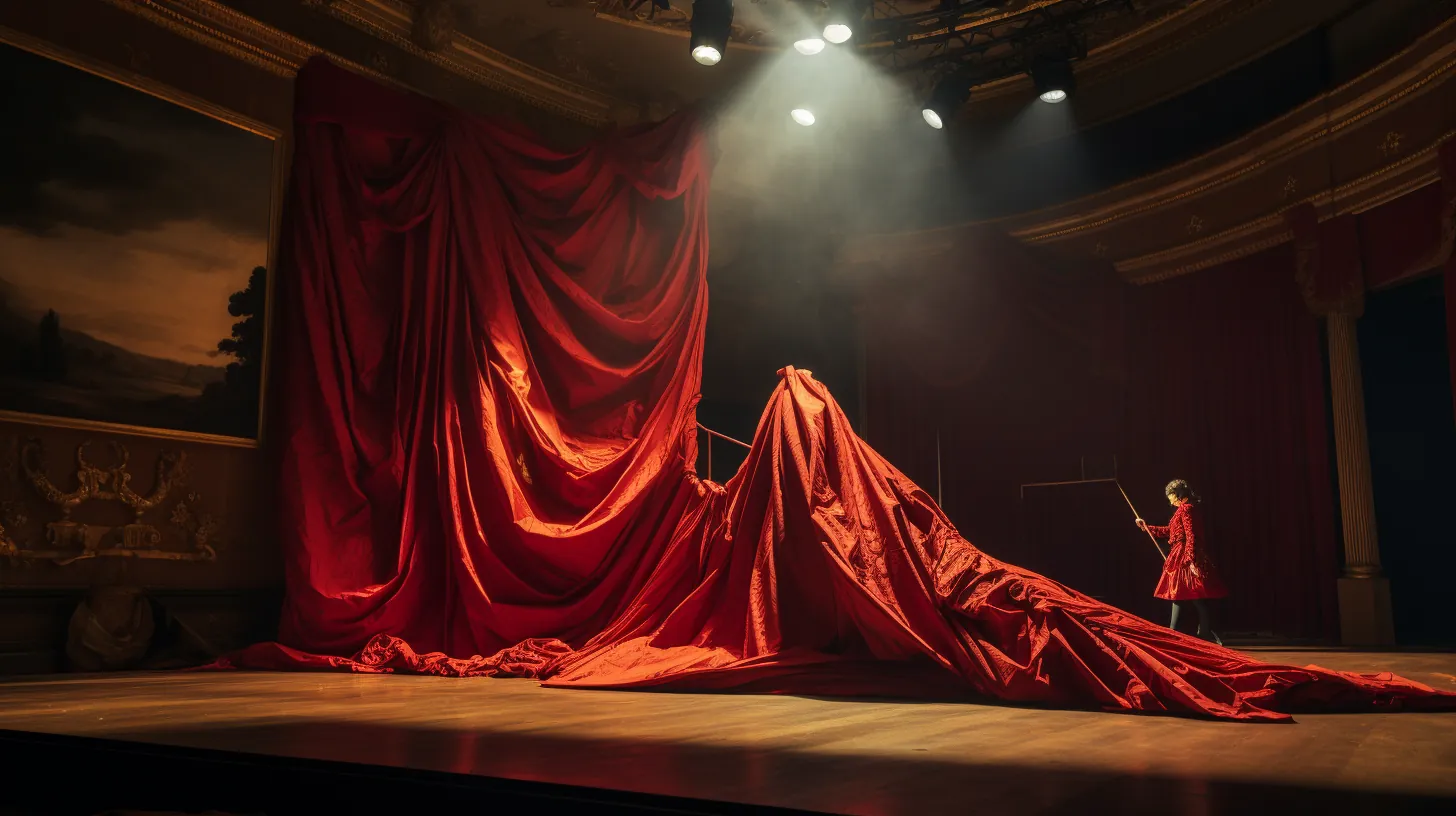 L'art subtil de la scénographie en pleine action, transformant une simple scène en un univers fantastique où l'histoire prend vie