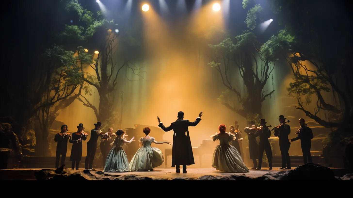 Scène humoristique du spectacle de Labiche en pleine action