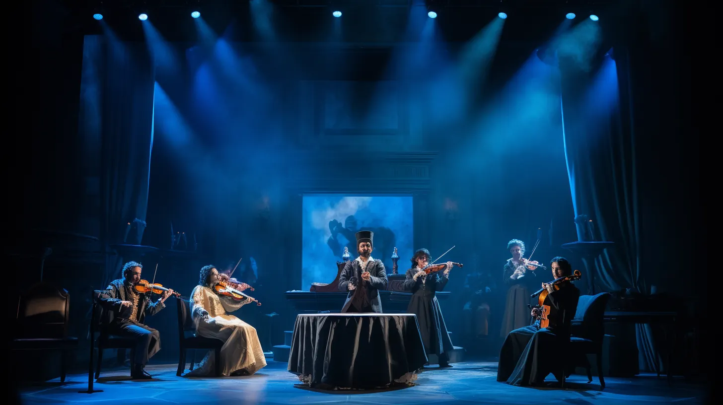 Scène comique du spectacle de Labiche en pleine action