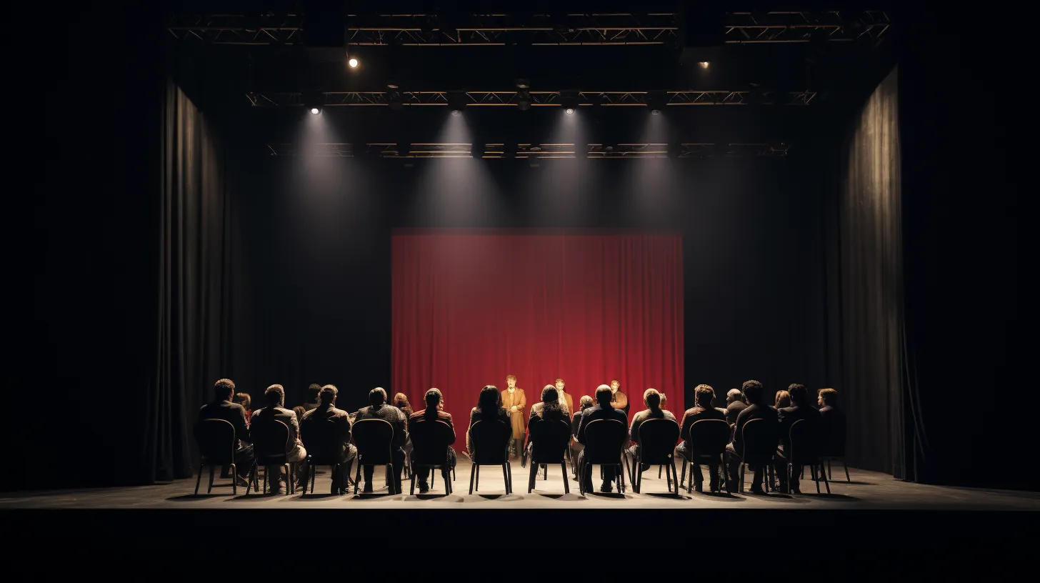 Instant capturé avant le début de la création du spectacle, première rencontre inspirante de la troupe.
