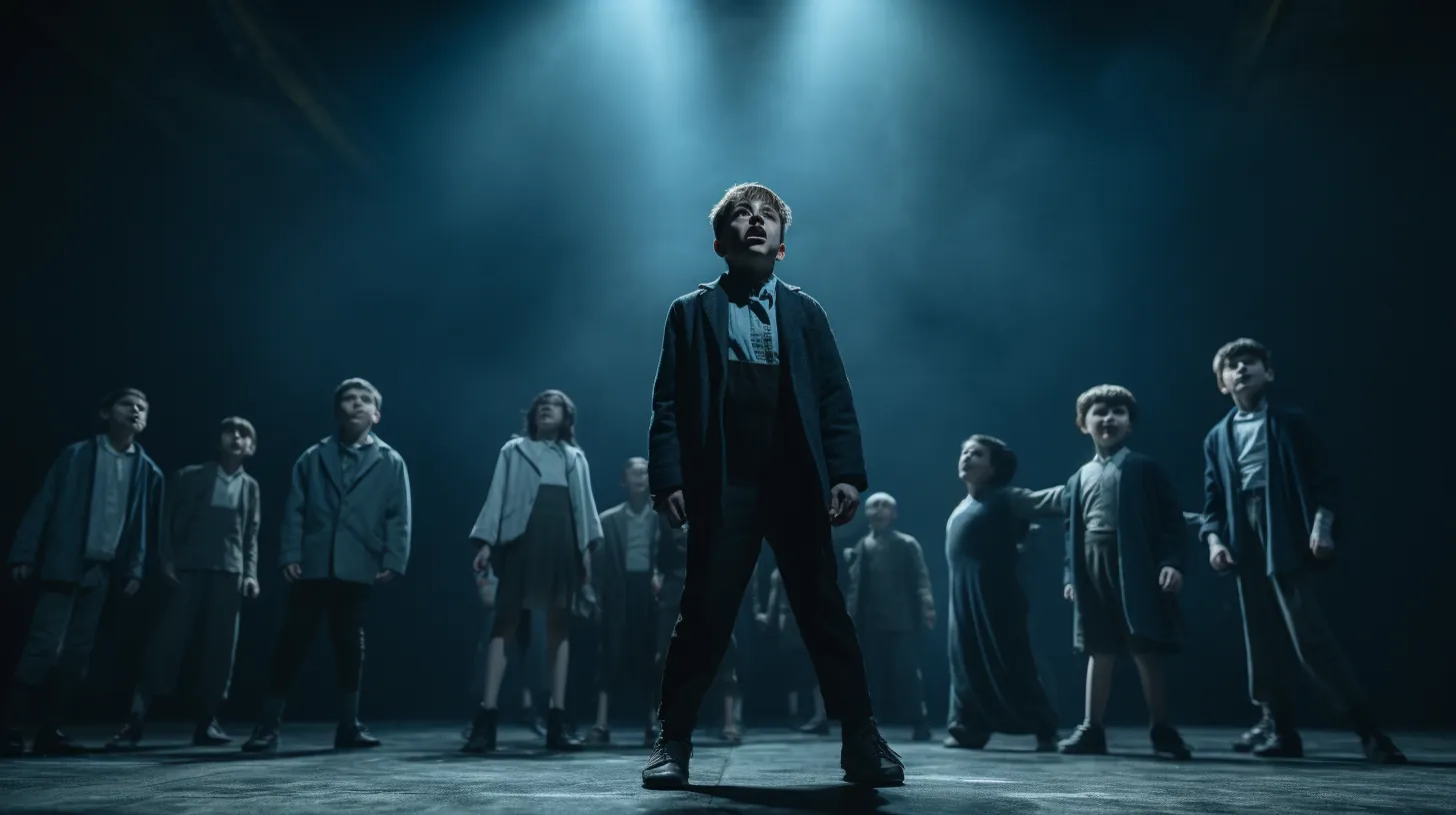 Enfants et ados (10-14 ans) participent à des exercices théâtraux en atelier