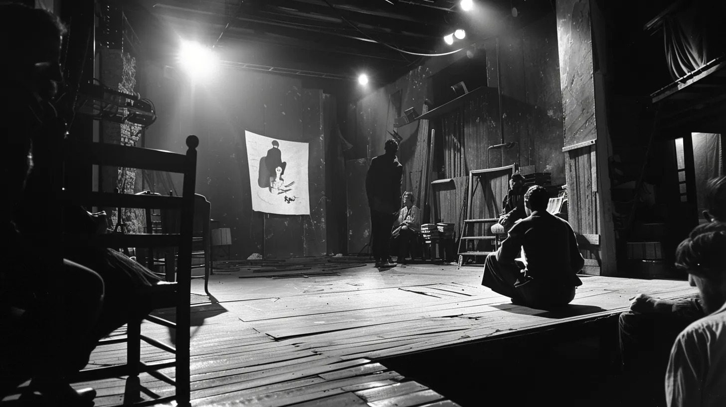 Répétition de la pièce de théâtre de Bertolt Brecht