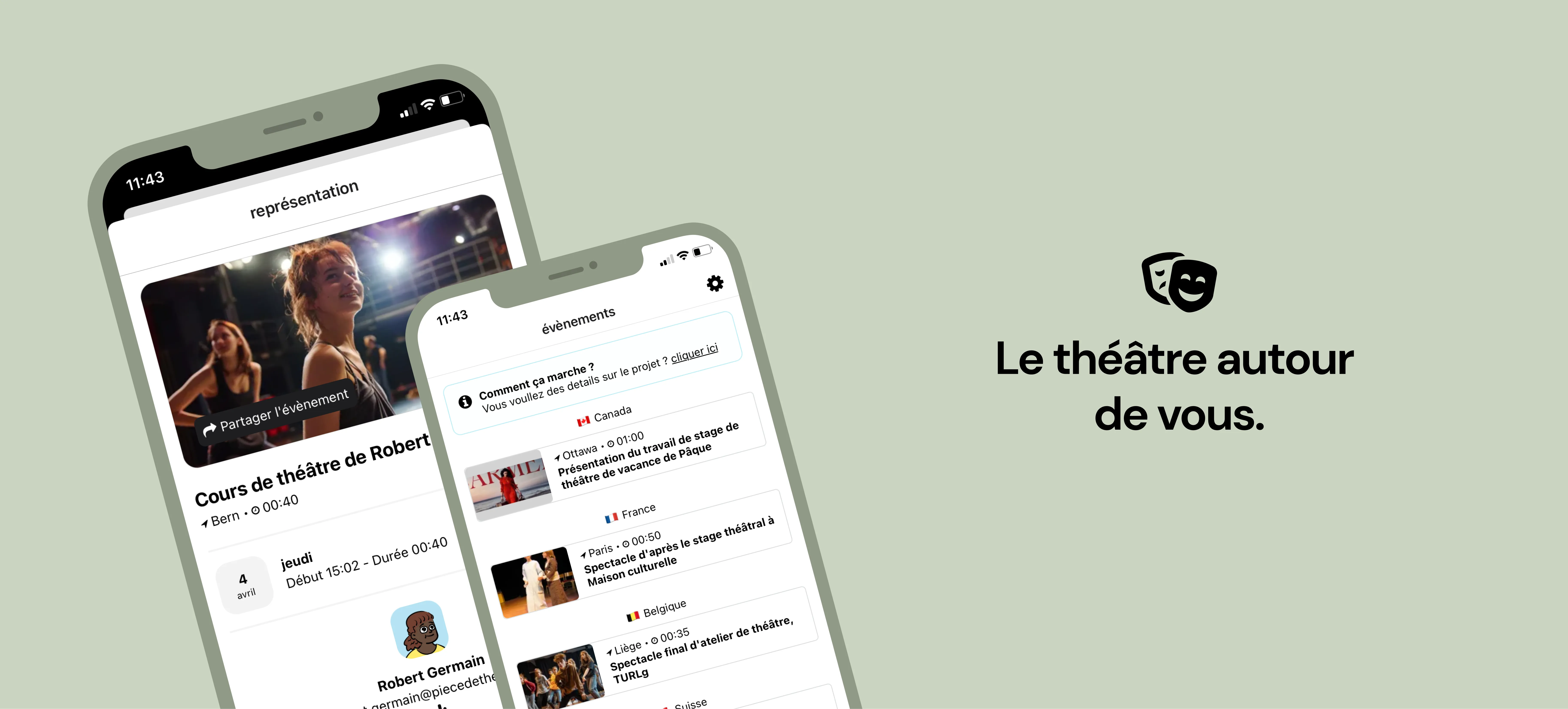 Explorer les événements liés au théâtre