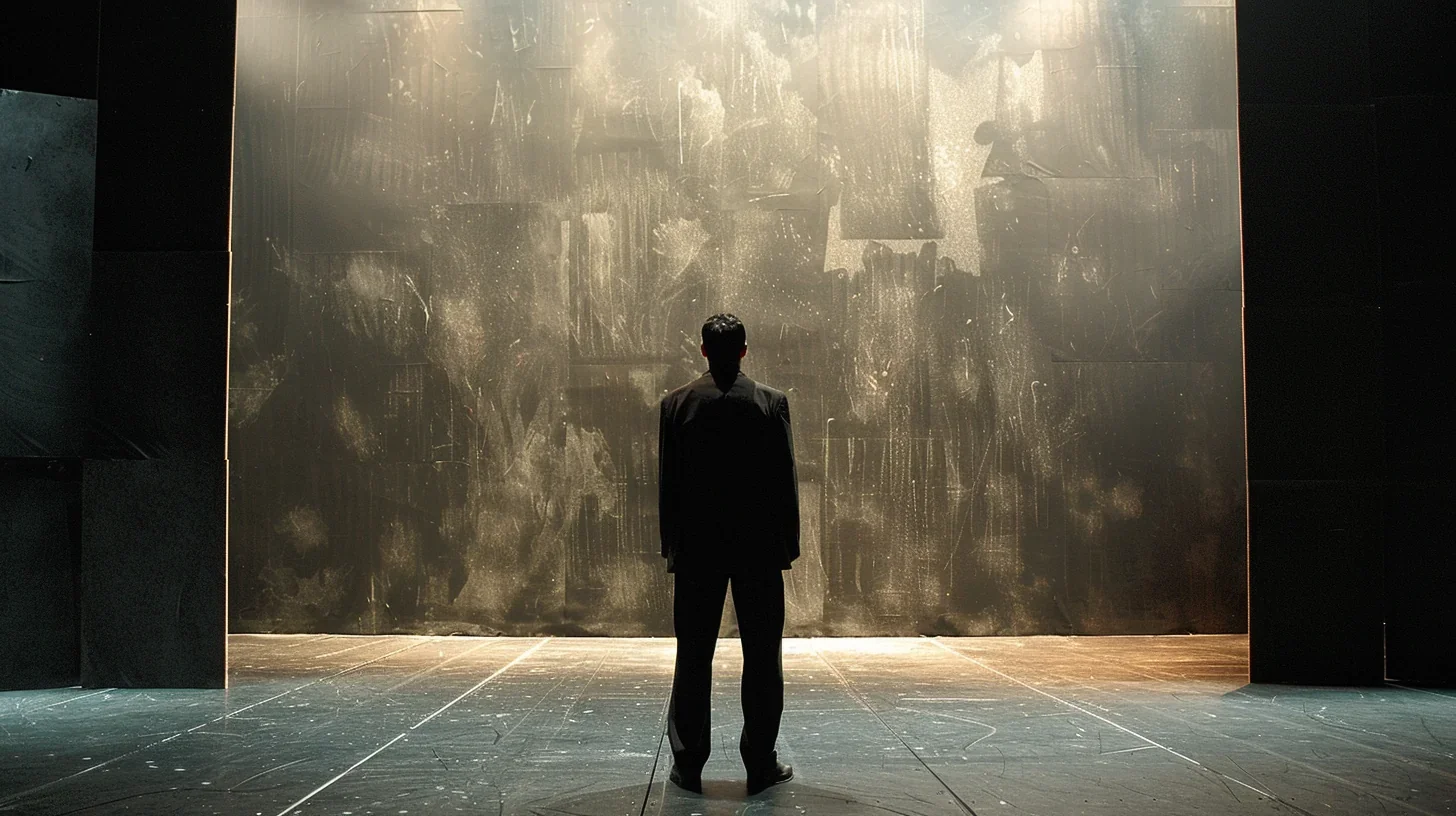 Les acteurs répètent une scène de la pièce emblématique de Bertolt Brecht