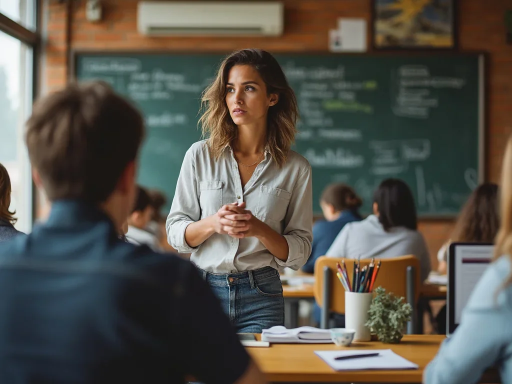 Élèves participant à un atelier de théâtre en classe pour développer leurs compétences sociales et créatives.