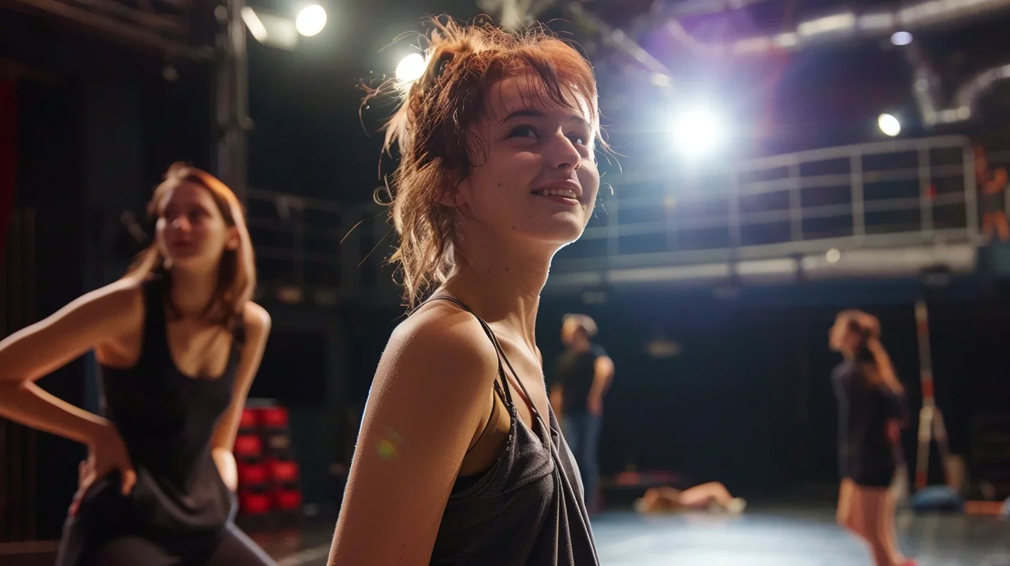 Image d'un cours de théâtre en pleine action