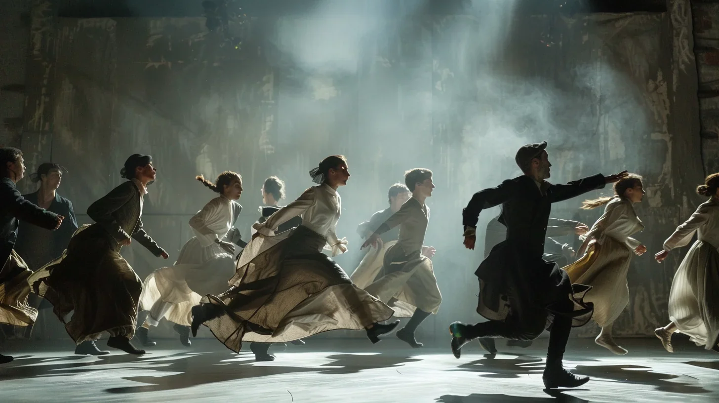 Acteurs discutant de la distribution des rôles