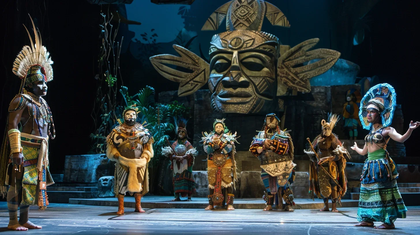 Une photographie saisissante d'une scène de spectacle contemporain