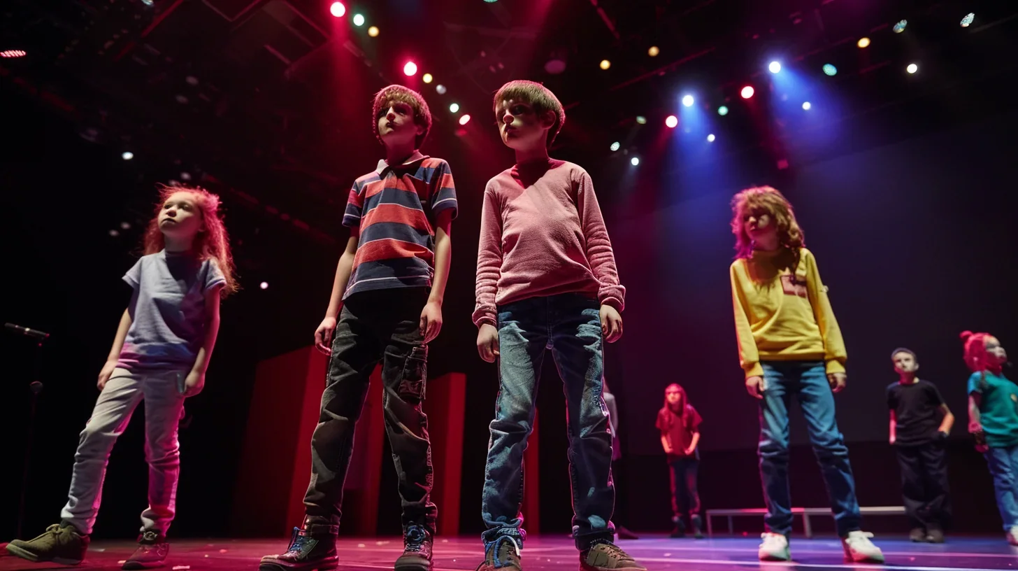 Les adolescents se plongent dans l'animation lors d'un atelier théâtral