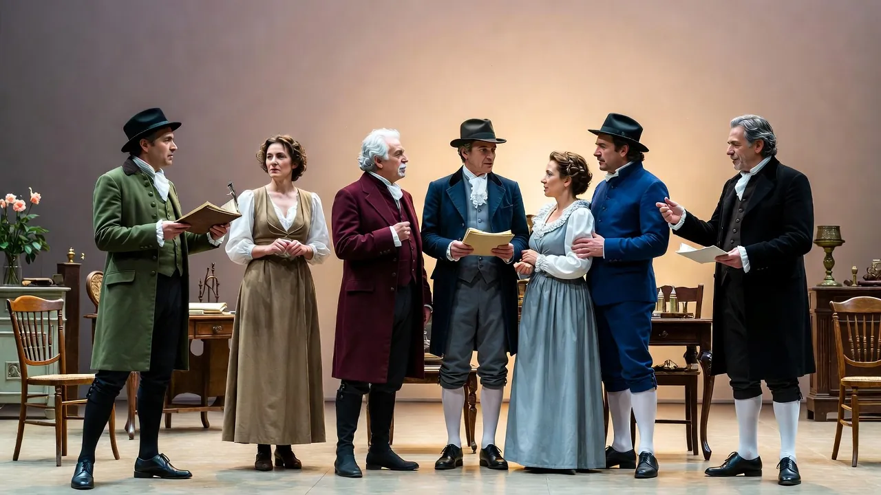 Répétition sur scène