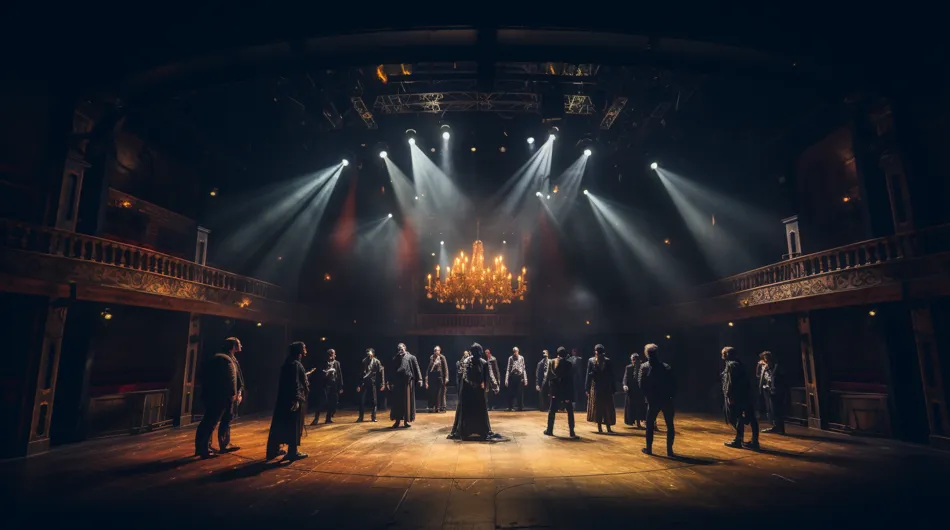 Acteurs se produisant devant un public lors d'un atelier théâtre