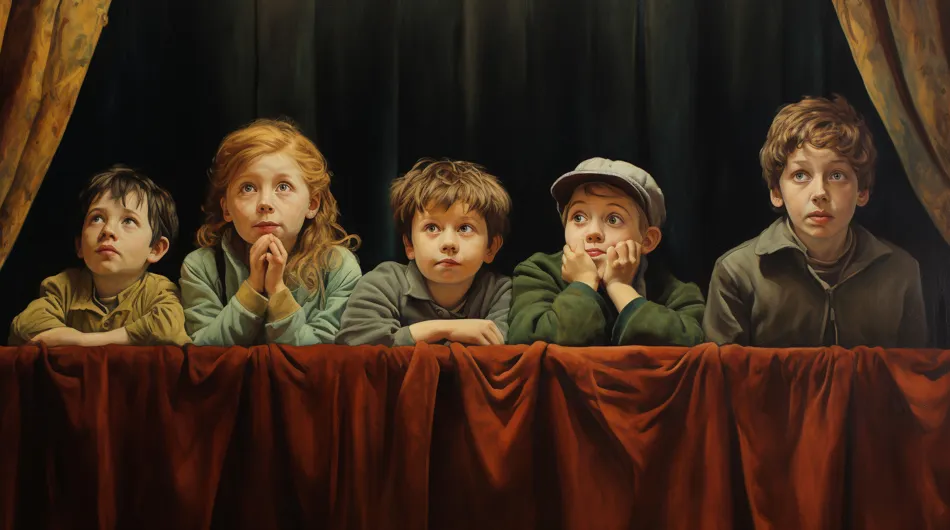 Dans ce spectacle captivant destiné au jeune public, la magie du théâtre opère avec émerveillement. Les visages éclairés par l'exc