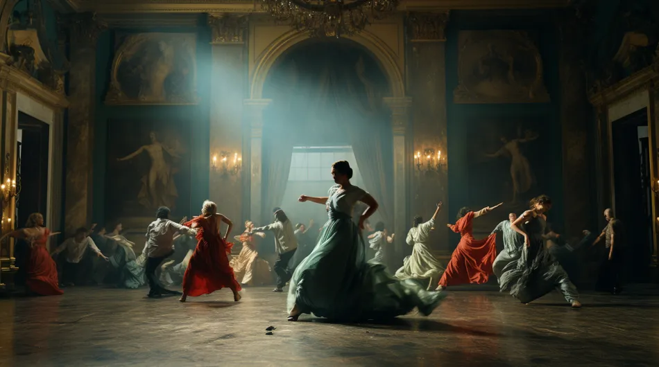 Image d'un spectacle mettant en vedette un château réel comme décor impressionnant
